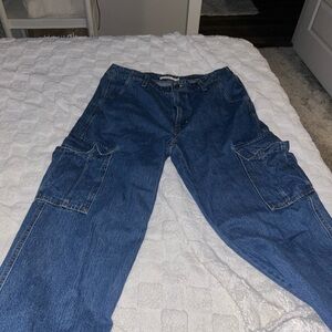 American Eagle Outfitters Blue Wide Leg Pants